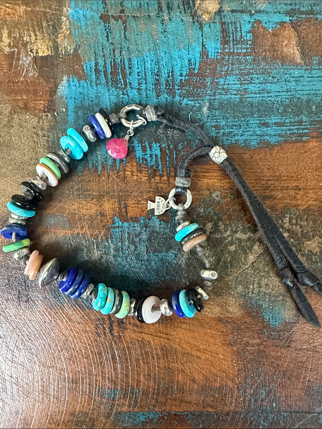 Peyote Bird “Tidepools” Adjustable Length Unisex Bracelet. New With Tags.